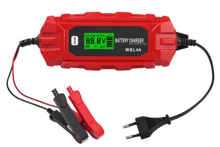 IP65 4A12V LCD BATTERY CHARGER - WBL IP65 4A12V Smart Battery Charger